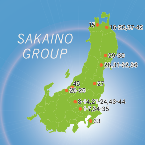 東日本事業所地図